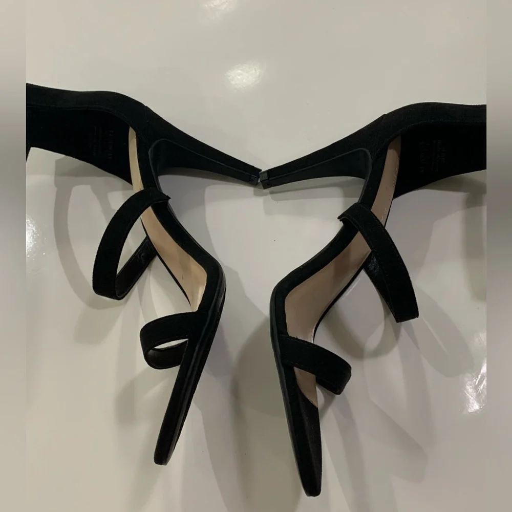 Kelly and Katie Black Size 9.5 Women's Heels Sandals Shoes - Picture 6 of 13